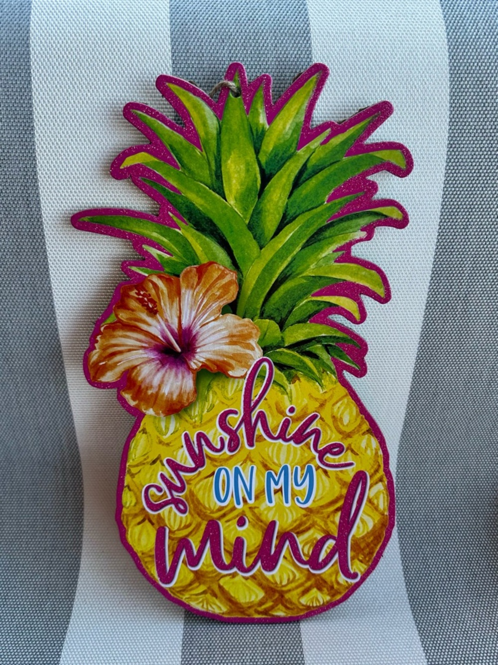 🍍 Tropical Fruit Summer Wall Decor Set of 2 NWT 🍊 - Picture 4 of 8